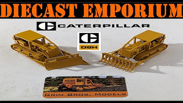 Grim Brothers Models 1:87 HO Scale Custom Caterpillar D8H Dozers with KG Blade and Root Blade