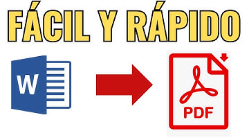 Cómo convertir de WORD a PDF 2025 (Gratis y rapido)