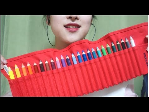 [한국어 ASMR/KOREAN] 044_고객님, 색연필 립스틱 보고가세요~(연필 소리, 속삭임 /Pencil sound, whispering)