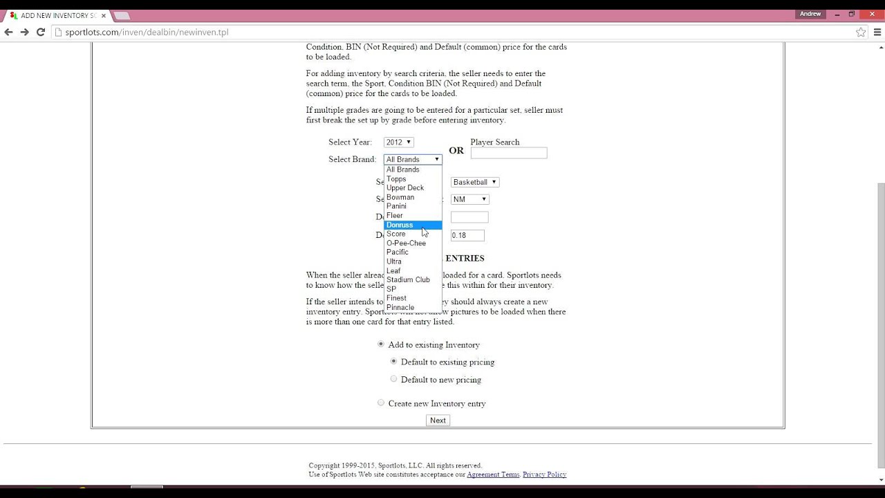 How To List Cards on Sportlots.com