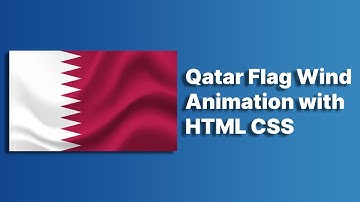 Qatar Flag Animation with HTML CSS | HTML CSS Flag Animation ‪@raselcoder