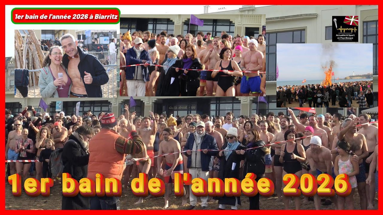 1ér bain de l'année 2026 à Biarritz 1