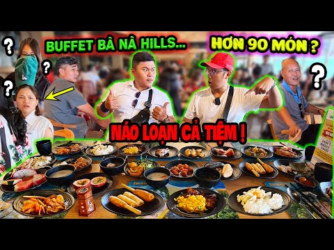 Phá Đảo BUFFET Bà Nà Hills Hơn 90 Món Thay Dĩa Liên Tục Team Funny Hùng Khiến Cả Tiệm Ngoái Nhìn.