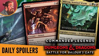 Commander Legends: Baldur's Gate MTG Spoilers — May 24 | Mythic Red Demon, Temur Dragon Legend!