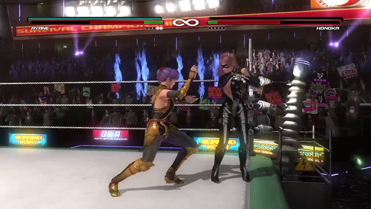 DEAD OR ALIVE 5 Last Round Ayane & Kasumi vs Marie Rose & Honoka - YouTube