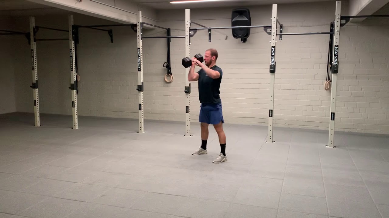 Single Arm Dumbbell Devils Squat Clean - YouTube