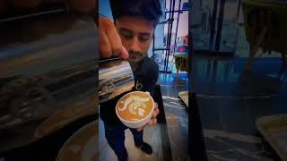 Seahorse latte art youtubeshorts reels
