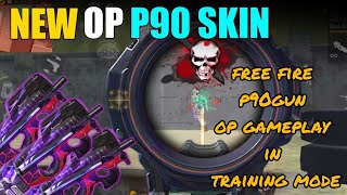 Free Fire P90 Op Gameplay In Training Mode