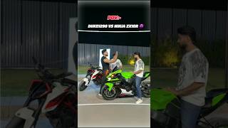 🔥 DUKE 1290 vs Ninja ZX10R 😱 | Top Speed Battle! 🔥 #zx10r vs #Duke1290 #automobile #shorts