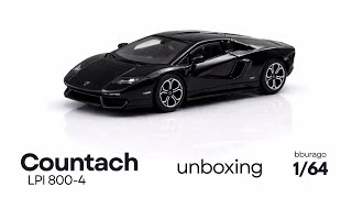 Lamborghini Countach LPI 800-4 1/64 Scale Model Car Unboxing | Bburago Diecast Review