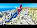 GTA 5 Spiderman Epic Jumps Compilation(GTA V Fails Funny Moments)
