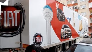 Aras Kargo Aracı Giydirme | Fiat Organizasyon Tır Aracı Kaplama | Araç Reklam Folyo Giydirme