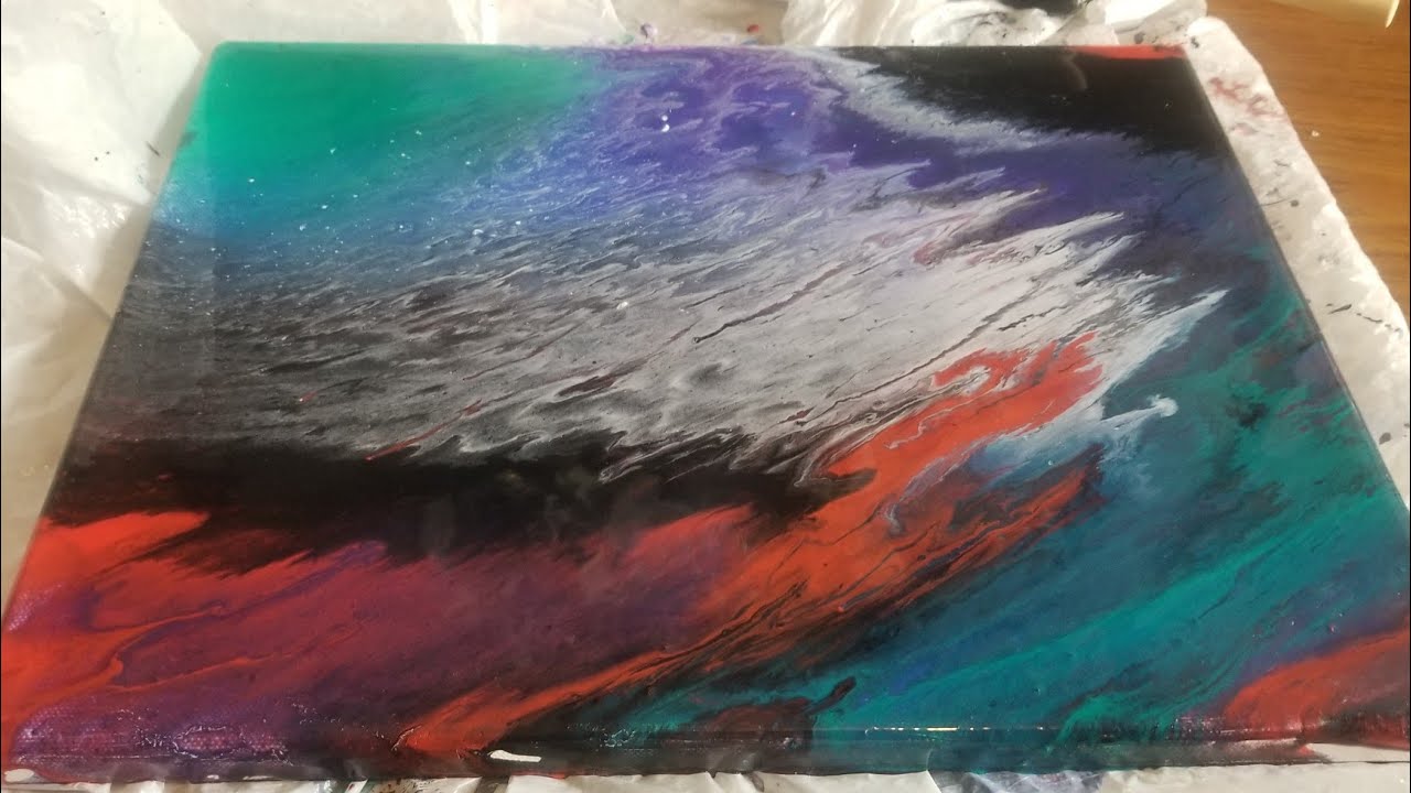 Diy fluid art painting YouTube