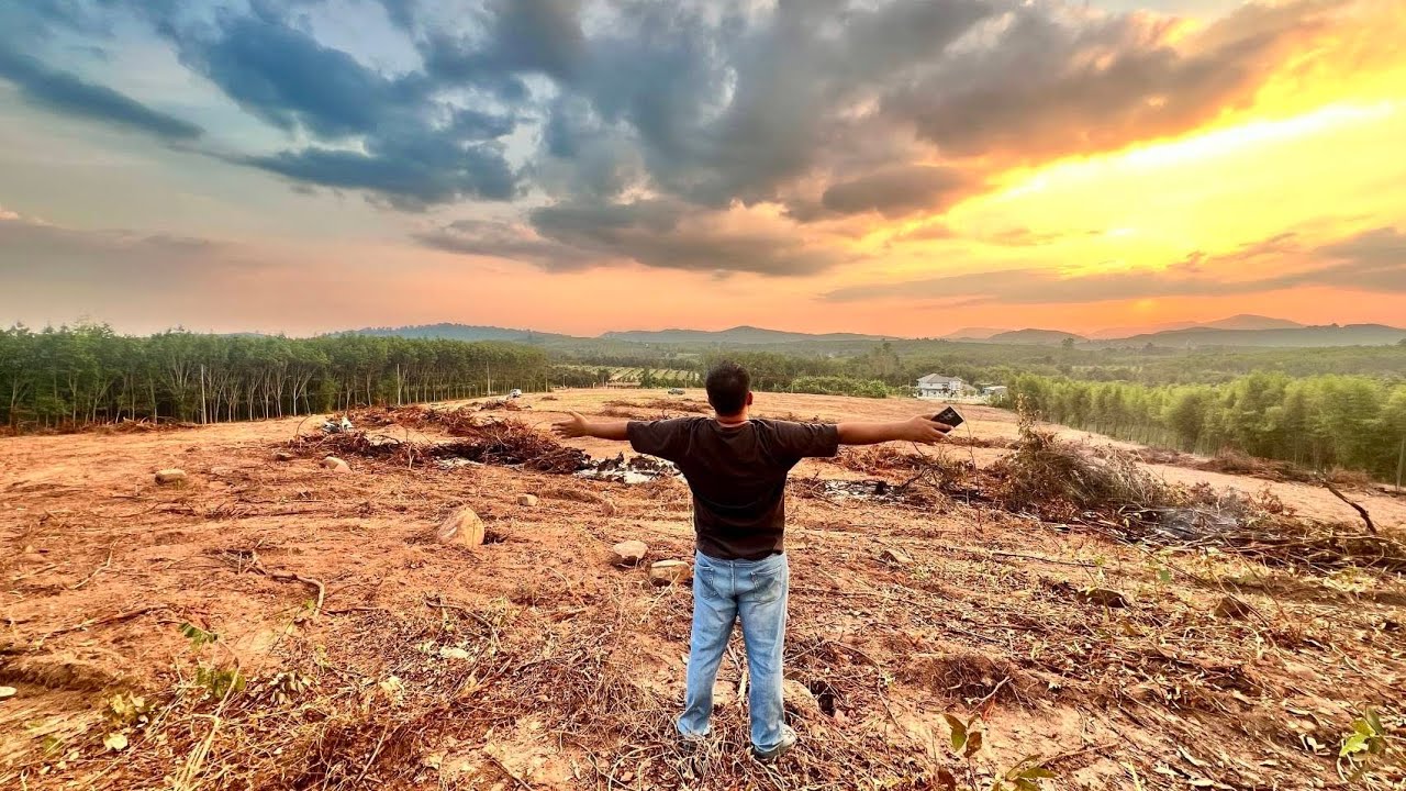 EP190 #ที่ดินสวยระยอง 36  ไร่ ติดถนน 3 ด้าน ไร่ละ 850,000 บ. ต.ห้วยยางอ.แกลงจ.ระยอง โทร 095-435-4121