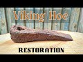 Ancient and very Rusty Viking Pick/Hoe Restoration