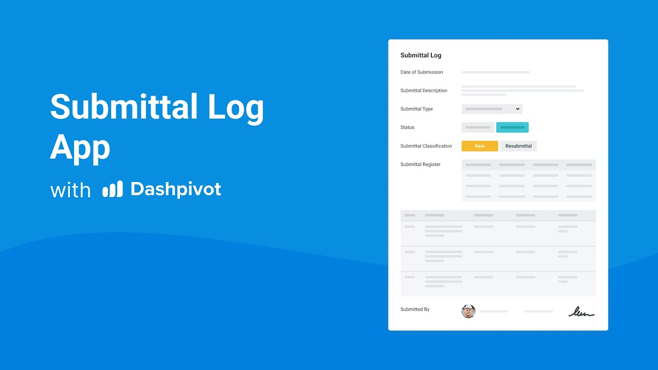 Track, Approve & Simplify Submittal Management with Dashpivot