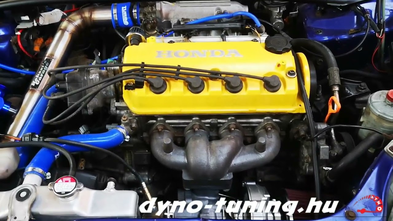 dynotuning.hu Honda Civic D14 ESI swap+Turbo Kekszi's Garage YouTube