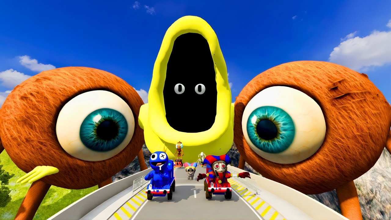 ALL MONSTERS Big & Small Cars with BONE THIEVER EATER & CAR EATER & FOTOFOTO ANOMALI– BeamNG Drive