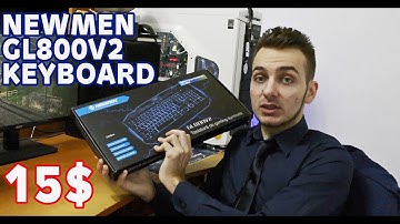 NewMan GL800V2 15$ Gaming Keyboard Review | With Sound Test