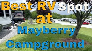 Mayberry Campground, Mt Airy, North Carolina Site 4