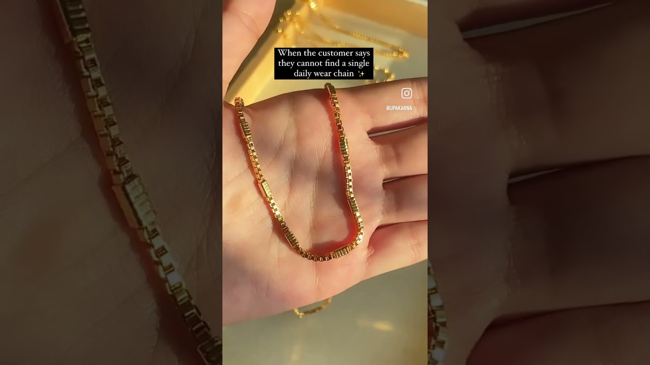 Stay Stylish, 24/7 with our Versatile range of Daily Wear Chains😌