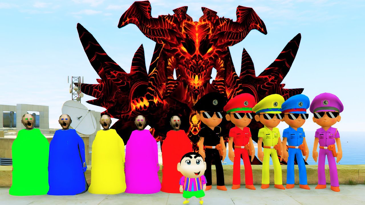 Chota Little Singham Granny Playing Hide and Seek With Shinchan || Little Singham Hide and Seek