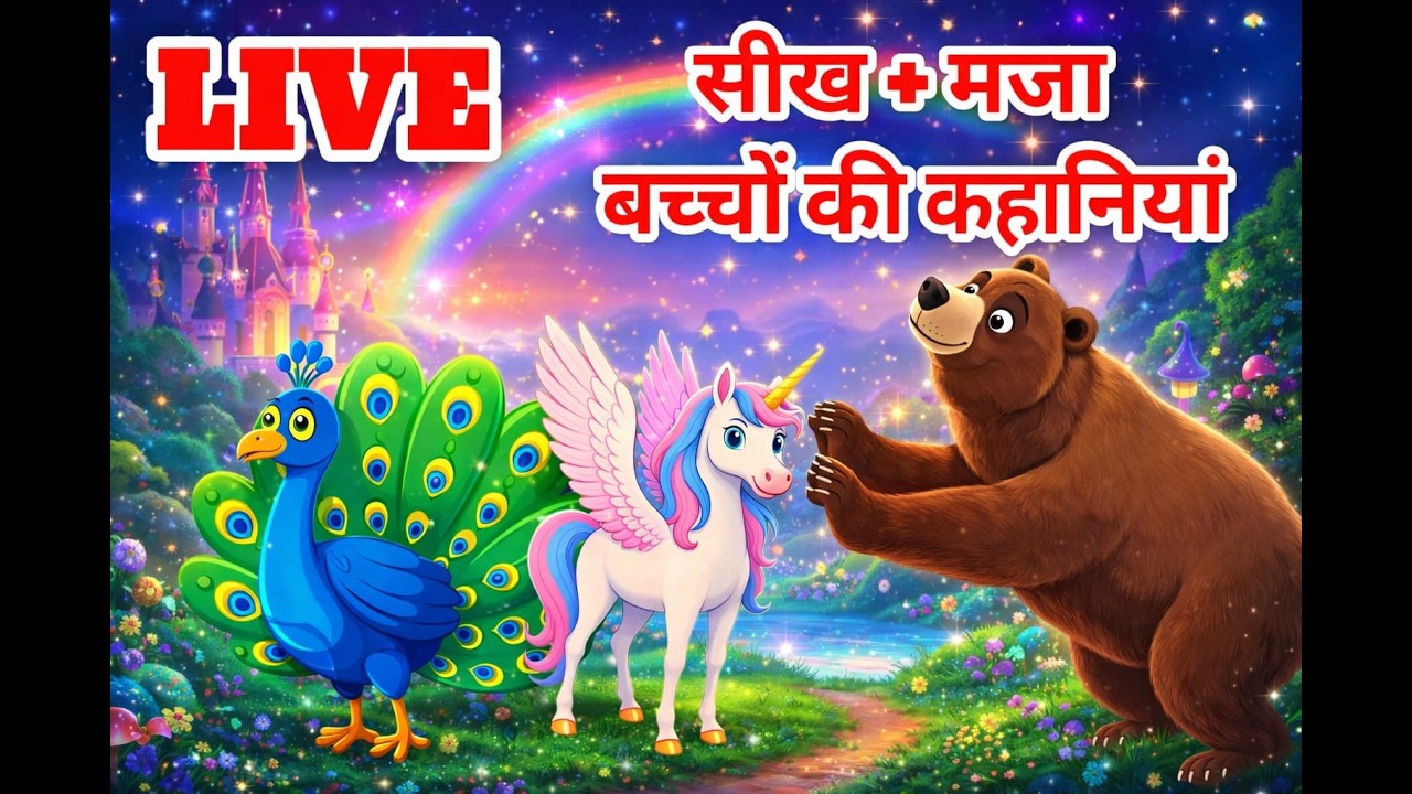 NON STOP LIVE KIDS STORIES | MORAL STORIES FOR KIDS IN HINDI.live