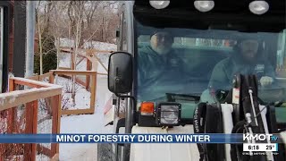 Minot Forestry Department busy in the snowy season