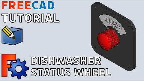 FreeCad Tutorial #15 | Dishwasher Status Wheel design in FreeCAD for 3D Printing