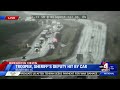 Trooper & deputy hit by vehicle while assisting with crash on I-15 in Beaver County