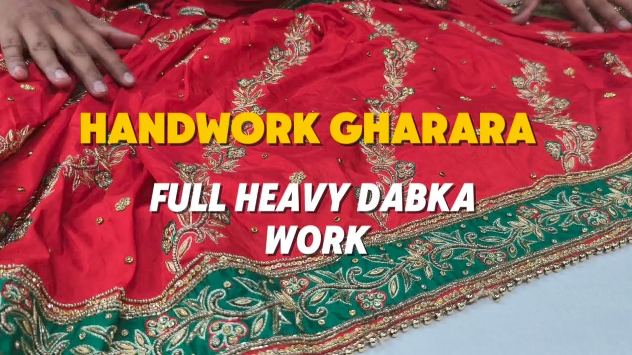 Heavy Dabka Work Gharara | Full Handwork | Bridal Gharara | Gharara shop in Jamia nagar | Delhi shop