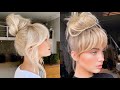 تسريحة الكعكة كعكة شعر بسيطة بطرق مختلفه 