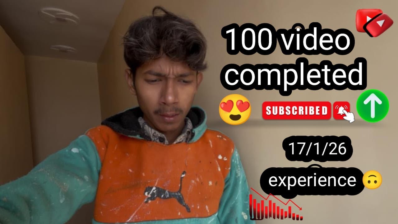 100 video completed 🥹