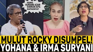 Download Lagu MULUT ROCKY GERUNG DISUMPEL IRMA SURYANI \u0026 YOHANA ABDULLAH, SEBUT GIBRAN \ MP3