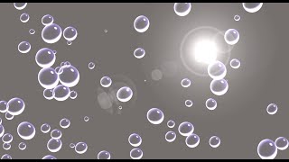 Bubbles abstract | alien gray screen lens flare background | 4k