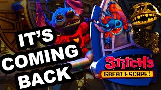 I'm Convinced Stitch’s Great Escape Is Returning To Magic Kingdom