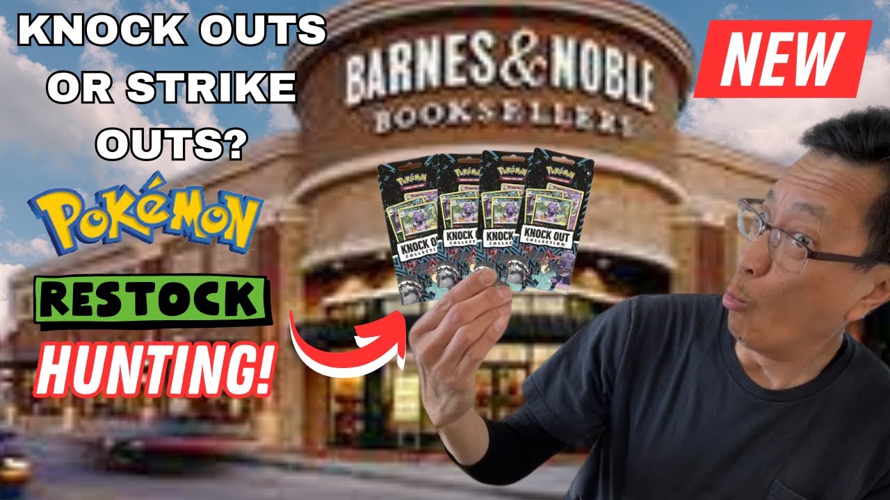 Pokemon Cards Restock Hunting at Barnes & Noble! Opening the NEW Knock