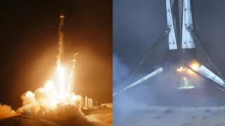 SpaceX Starlink 163 launch and Falcon 9 first stage landing, 10 May 2024