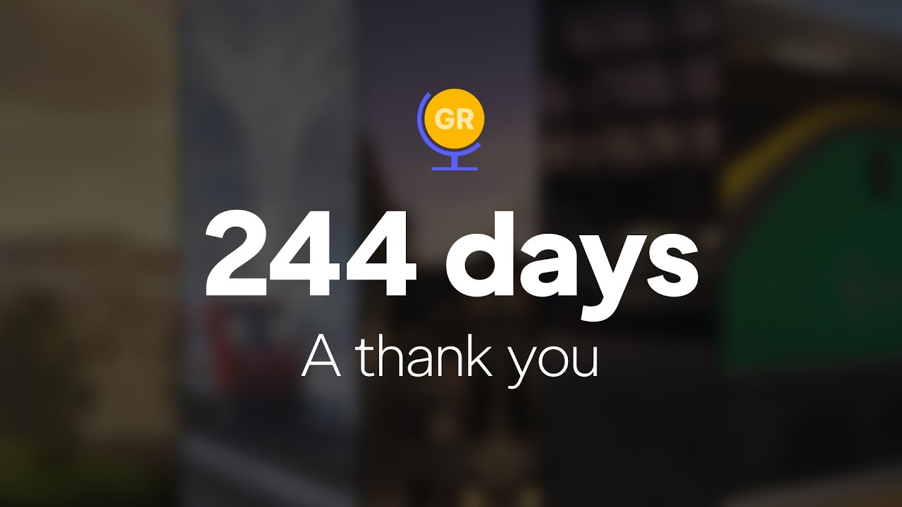 244 days of the GeoRail server - A thank you - YouTube