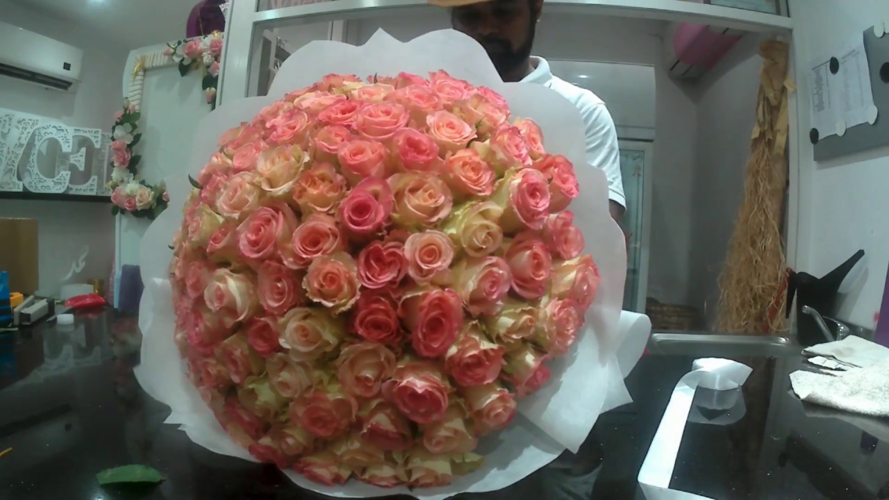 100roses #flowers #crown #flowerwrapping #diy #ramobuchon #flowerbouq, flower  bouquet