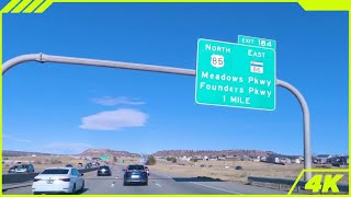 Weekend Drive Castle Rock to Denver (I-25 North Moderate Traffic POV)