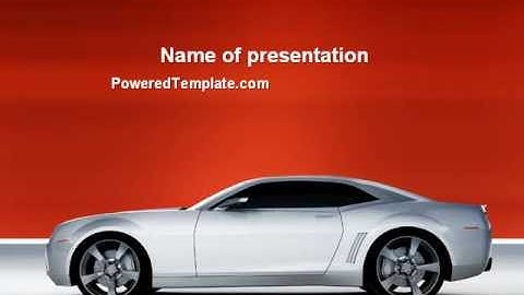 Supercar PowerPoint Template by PoweredTemplate.com