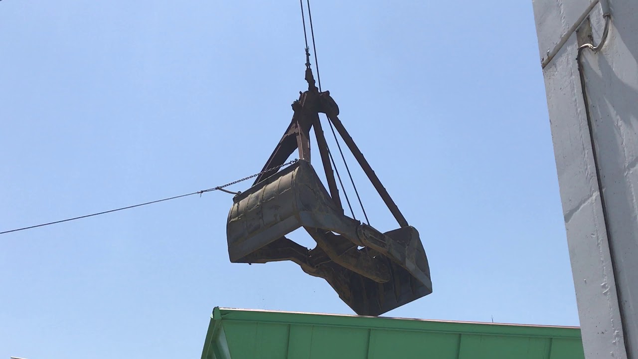 Mechanical Grab Bucket(sand) - scissors type - YouTube