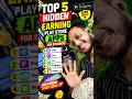 Top 5 Hidden Earning Play Store Apps for Students 😳💸 #digitalskills