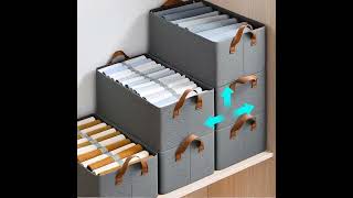 Transform Your Messy Wardrobe in Minutes! 🧺 Smart Storage Hack You Need