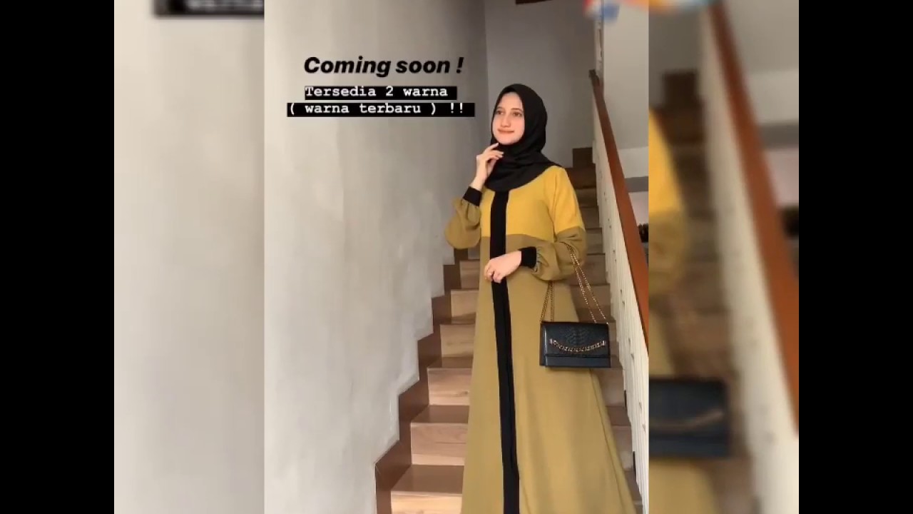 Trend fashion  Busana  muslim  gamis modis untuk tahun 2021 