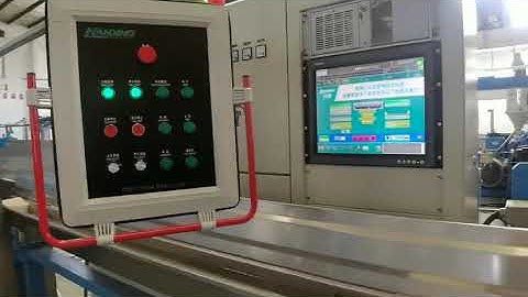 Coiling and packaging all-in-one machine equiped to PLC Extruder line