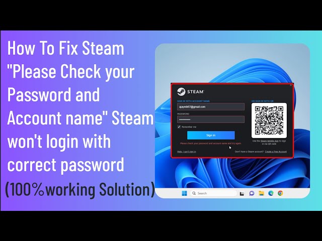 5: Steam Login, standard username and password entry