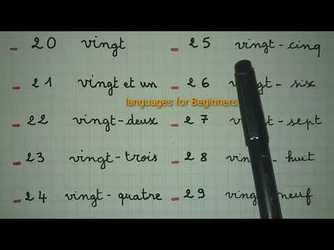 تعلم بسرعة الاعداد من 20 إل 29 بالفرنسية مع الترجمة Les Nombres De 20 à 29 Let S Learn French 