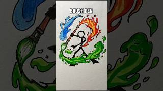 How to draw stickman with school supplies #drawing #art #stickman #howtodraw #draw